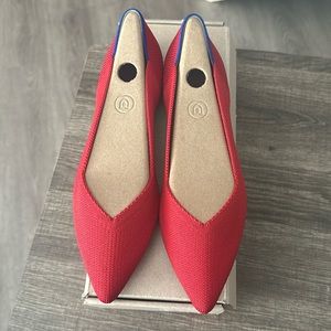 NIB Rothy’s The Point Bright Red 7.5